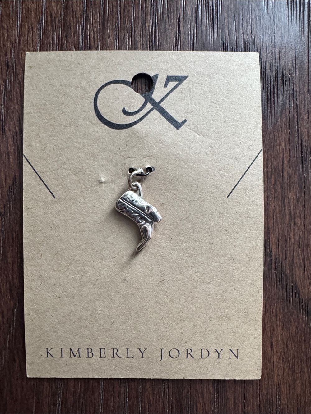 Sterling Silver Cowboy‎ Boot Necklace Charm
